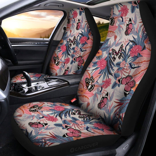 Butterfly Car Seat Covers Custom Vintage Hawaiian Car Accessories - Gearcarcover - 2