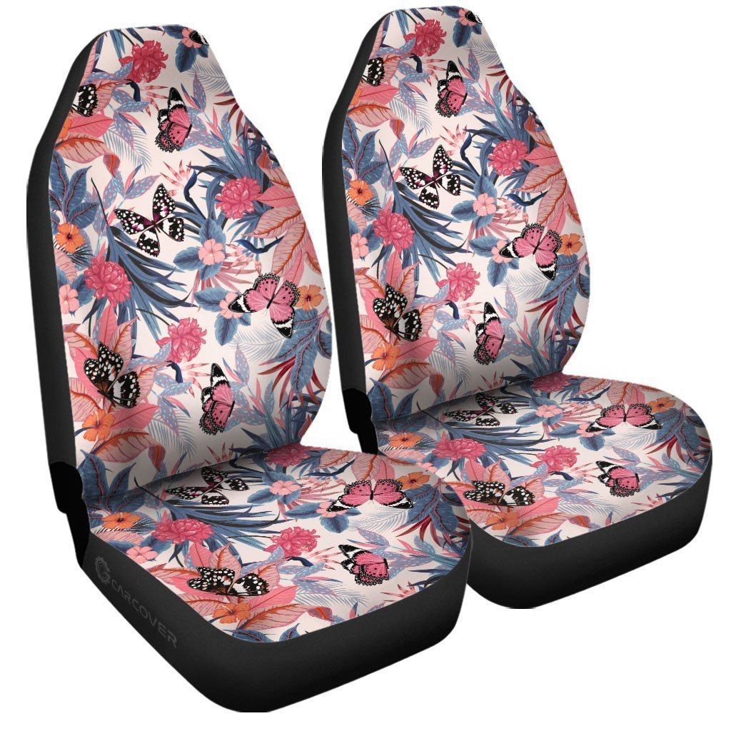 Butterfly Car Seat Covers Custom Vintage Hawaiian Car Accessories - Gearcarcover - 3