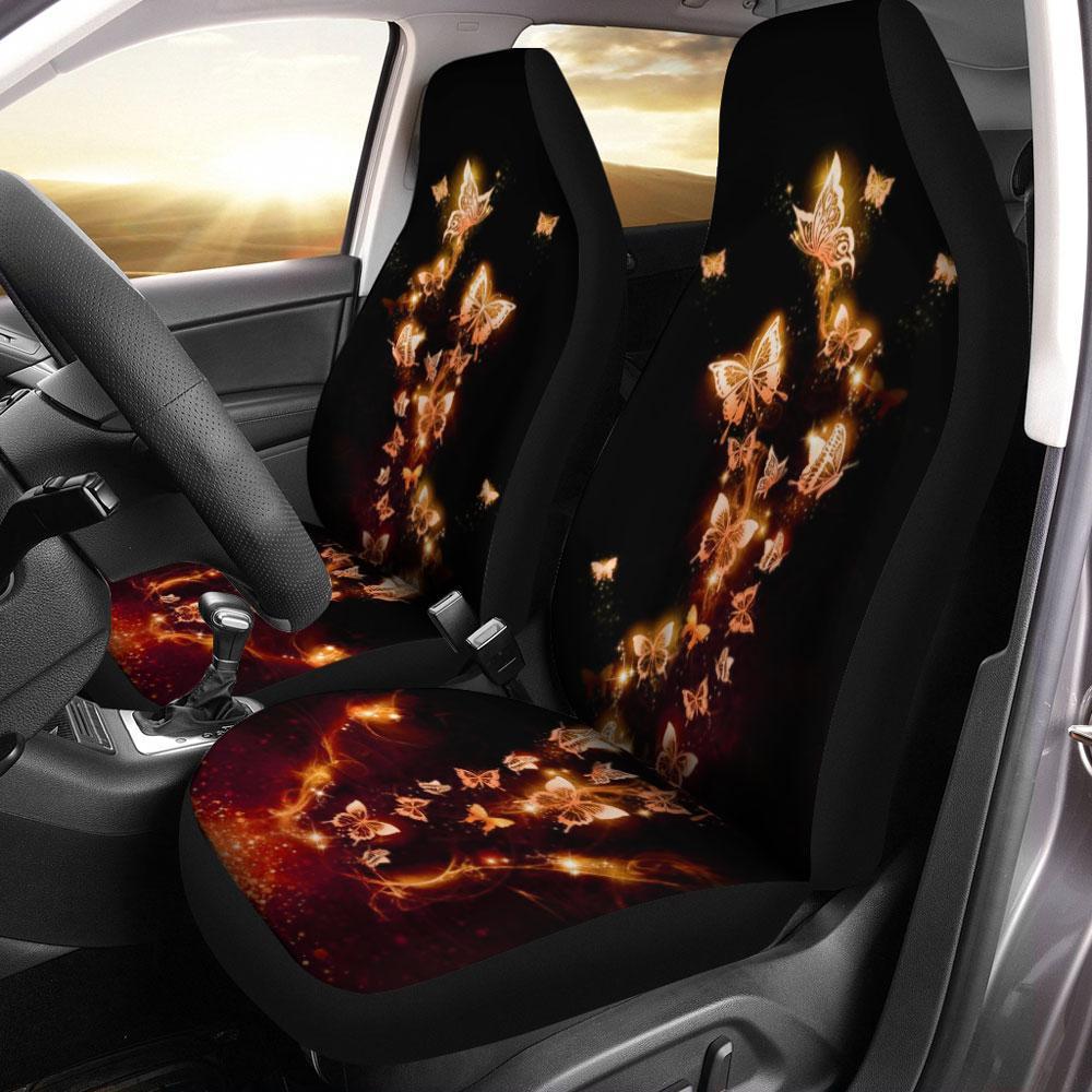 Butterfly Car Seat Covers Flying Fire Custom Car Accessories - Gearcarcover - 1