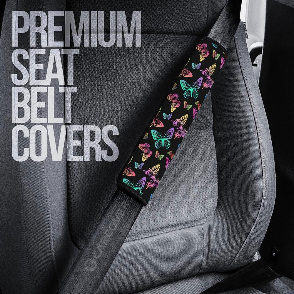Butterfly Seat Belt Covers Custom Animal Car Interior Accessories - Gearcarcover - 3