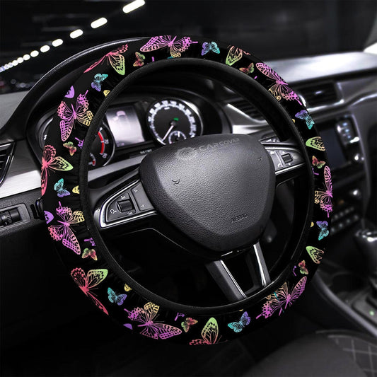 Butterfly Steering Wheel Covers Custom Colorful Butterfly Car Accessories - Gearcarcover - 1