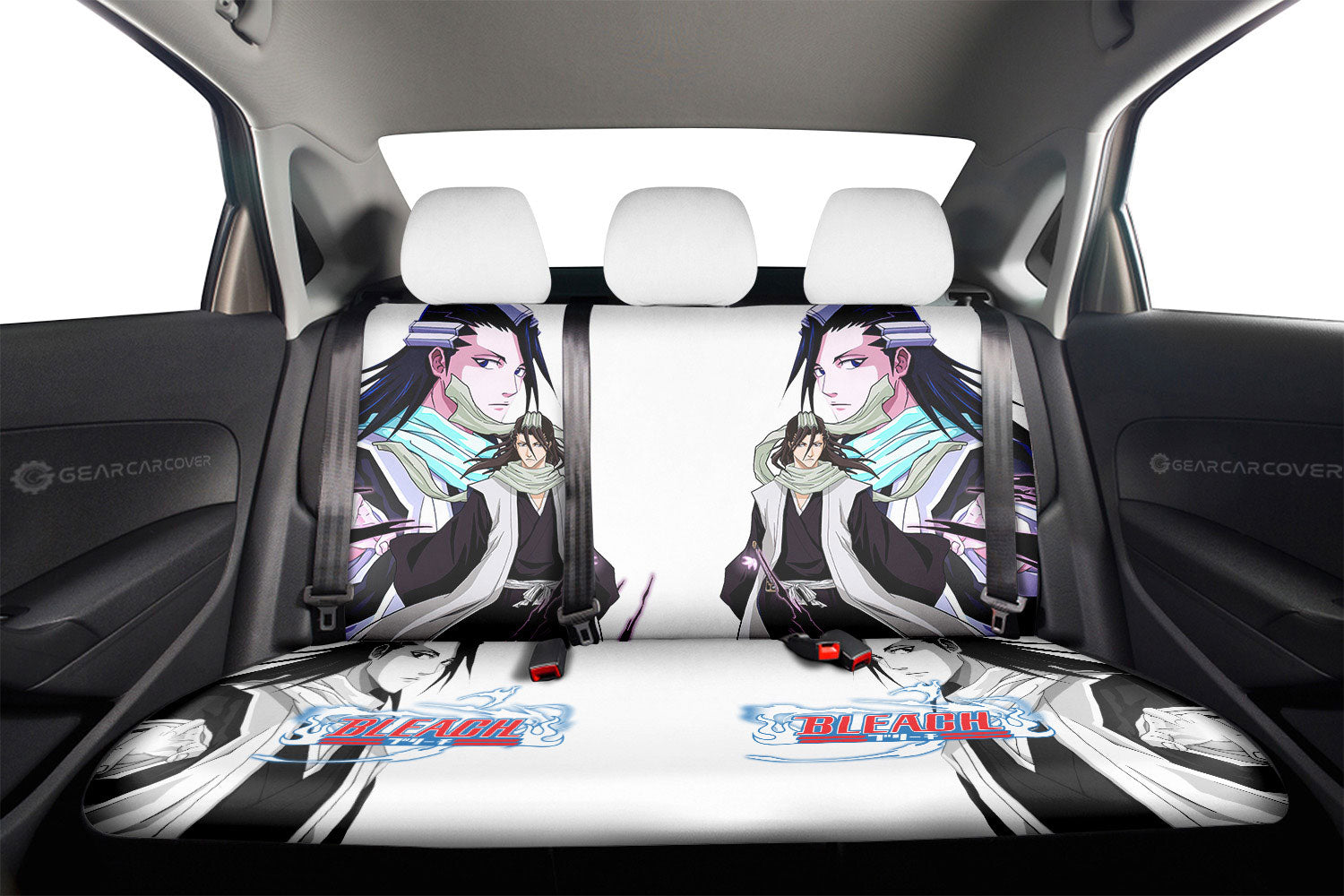 Byakuya Kuchiki Car Seat Covers Custom Bankai Style Bleach Manga