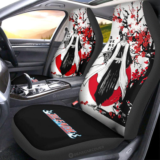 Byakuya Kuchiki Car Seat Covers Custom Japan Style Anime Bleach Car Interior Accessories - Gearcarcover - 2