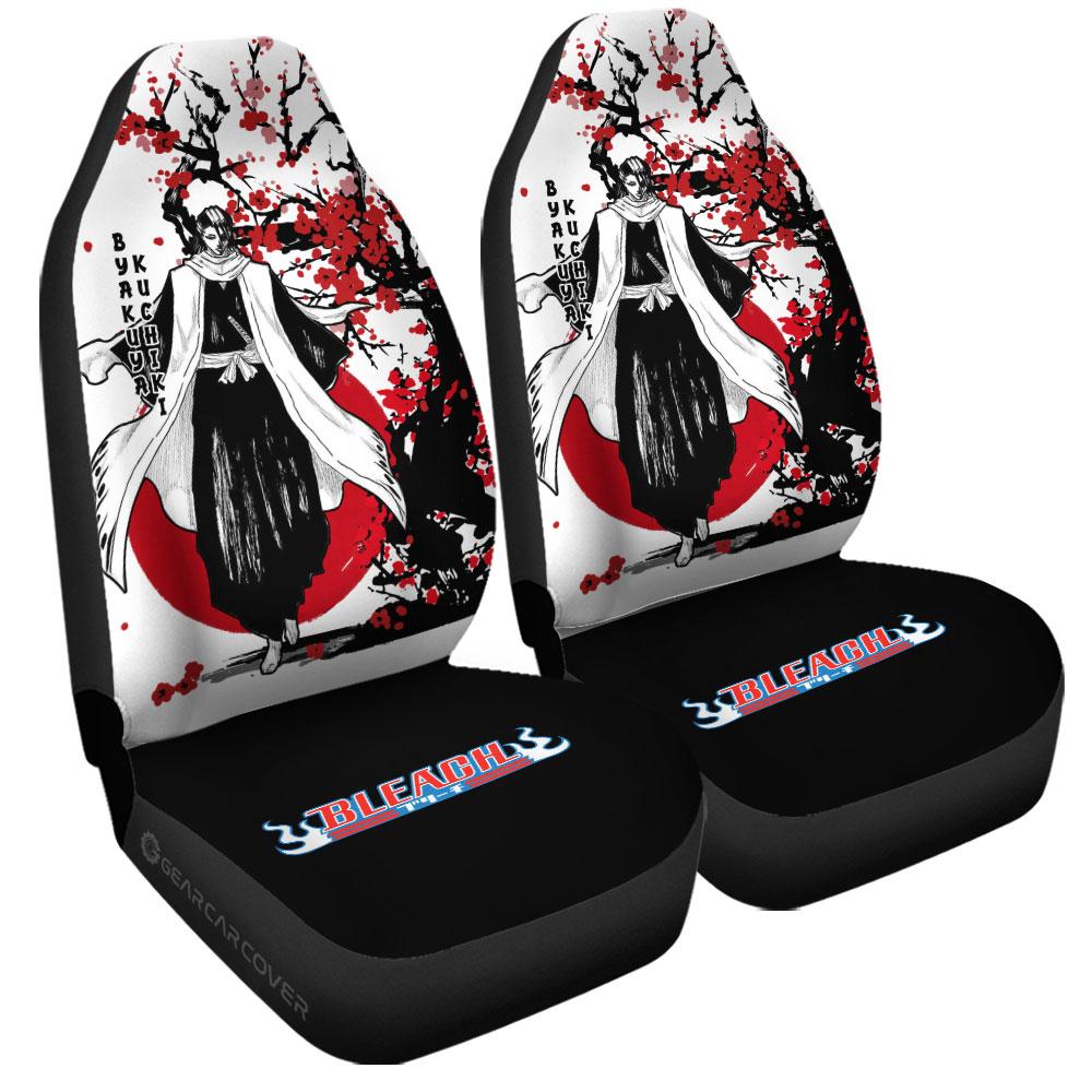 Byakuya Kuchiki Car Seat Covers Custom Japan Style Anime Bleach Car Interior Accessories - Gearcarcover - 3