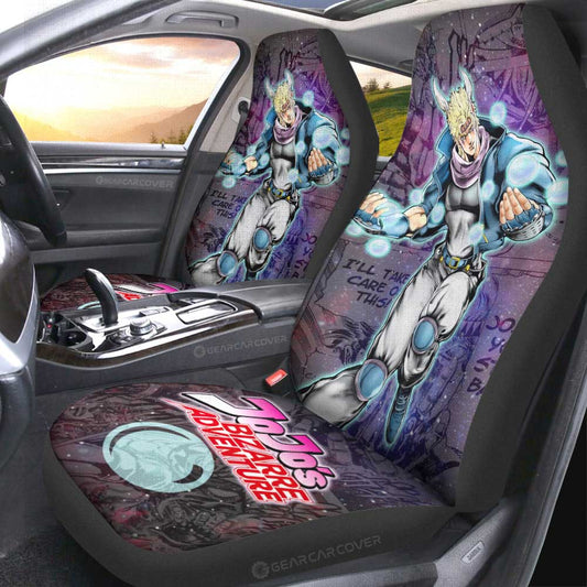 Caesar Anthonio Zeppeli Car Seat Covers Custom Galaxy Manga JJBA Anime - Gearcarcover - 2