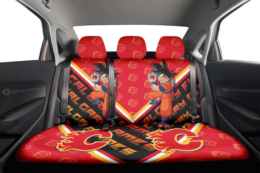 Calgary Flames Car Back Seat Cover Custom Car Decorations For Fans - Gearcarcover - 2