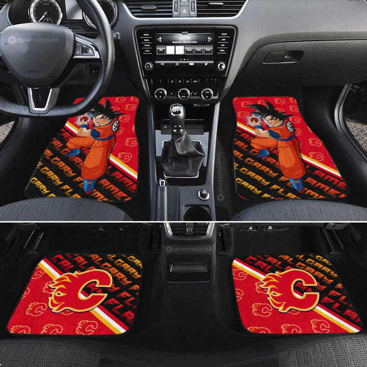 Calgary Flames Car Floor Mats Custom Car Decorations For Fans - Gearcarcover - 2