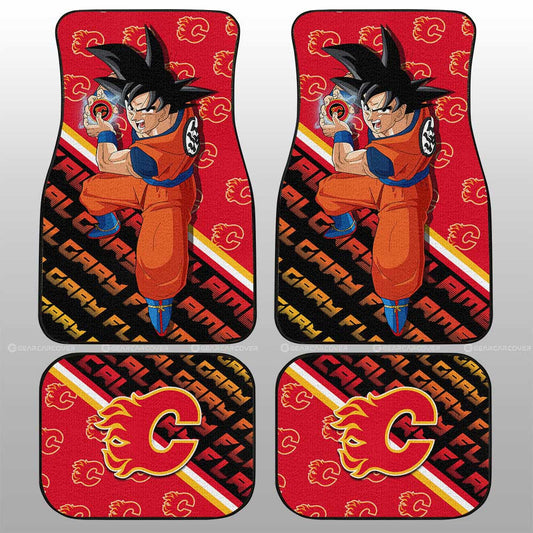 Calgary Flames Car Floor Mats Custom Car Decorations For Fans - Gearcarcover - 1