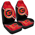 Calgary Flames Car Seat Covers Custom Car Accessories For Fans - Gearcarcover - 3