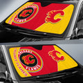 Calgary Flames Car Sunshade Custom Car Accessories For Fans - Gearcarcover - 2