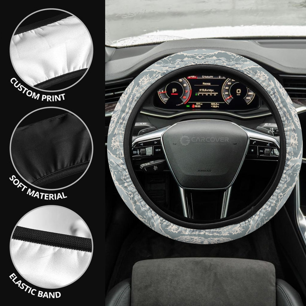 Camouflage Steering Wheel Covers Custom Air Force Car Accessories Air Force Gifts - Gearcarcover - 3