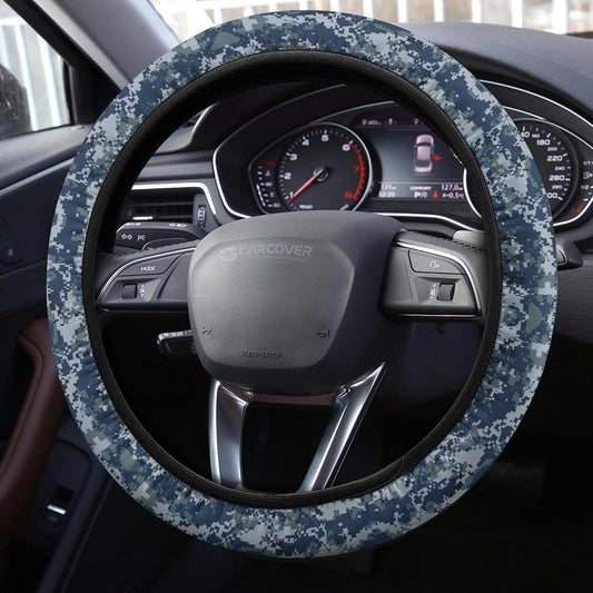 Camouflage Steering Wheel Covers Custom US Navy Car Accessories Navy Gifts - Gearcarcover - 2