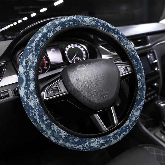 Camouflage Steering Wheel Covers Custom US Navy Car Accessories Navy Gifts - Gearcarcover - 1