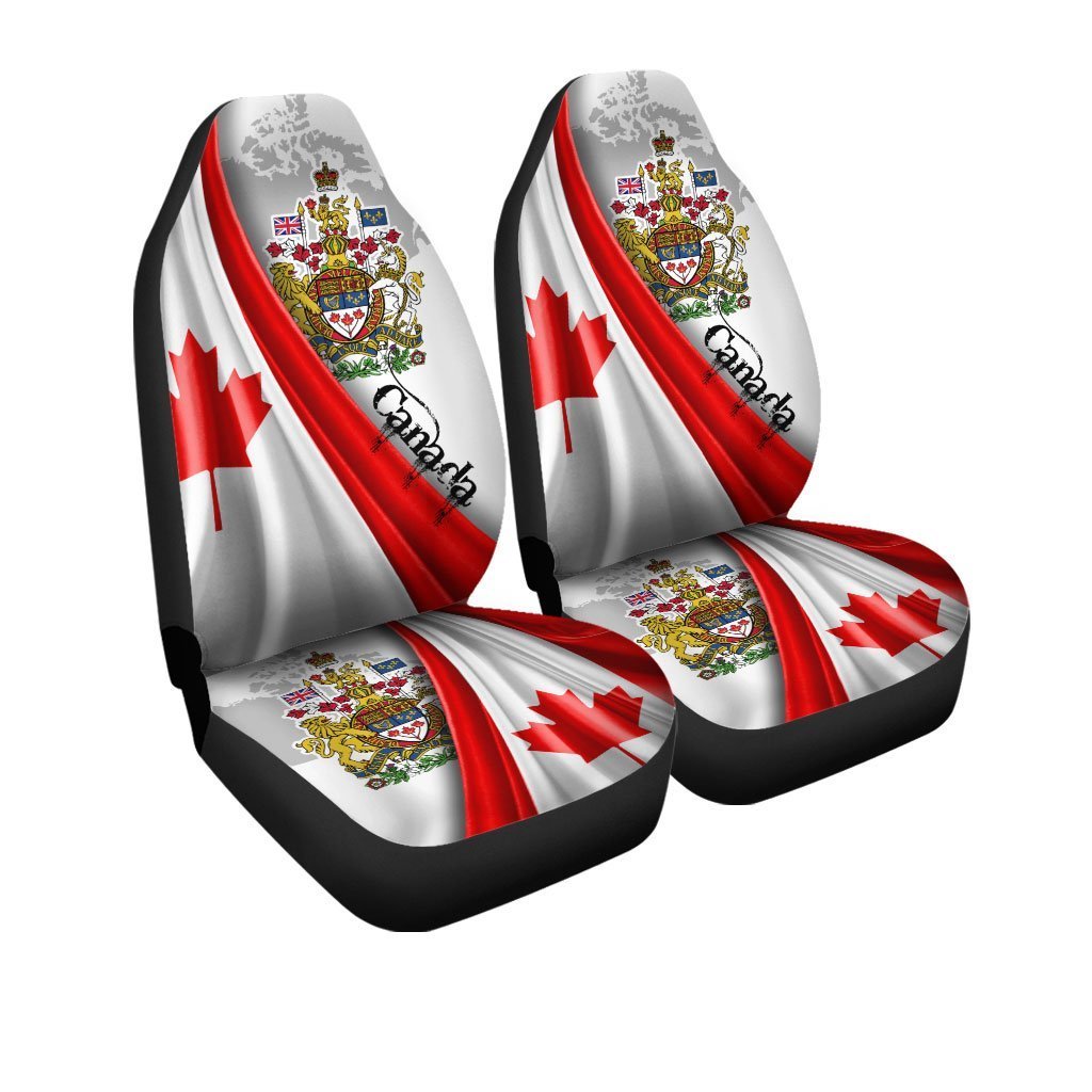 Canada Car Seat Covers Cost of Arms Be Hind Flag - Gearcarcover - 3