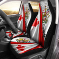 Canada Car Seat Covers Cost of Arms Be Hind Flag - Gearcarcover - 1