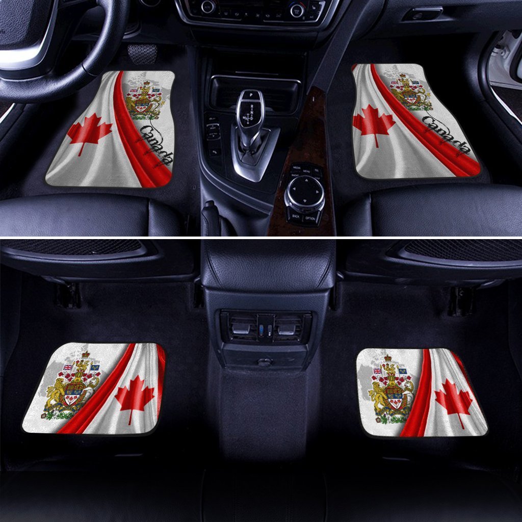 Canada Flag Coat of Arms Car Floor Mats - Gearcarcover - 2