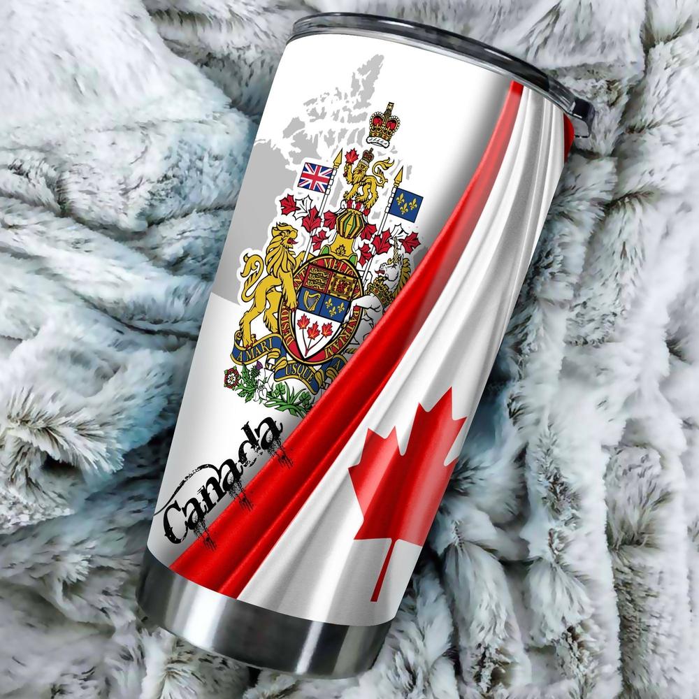 Canada Tumbler Stainless Steel Vacuum Insulated 20oz - Gearcarcover - 1