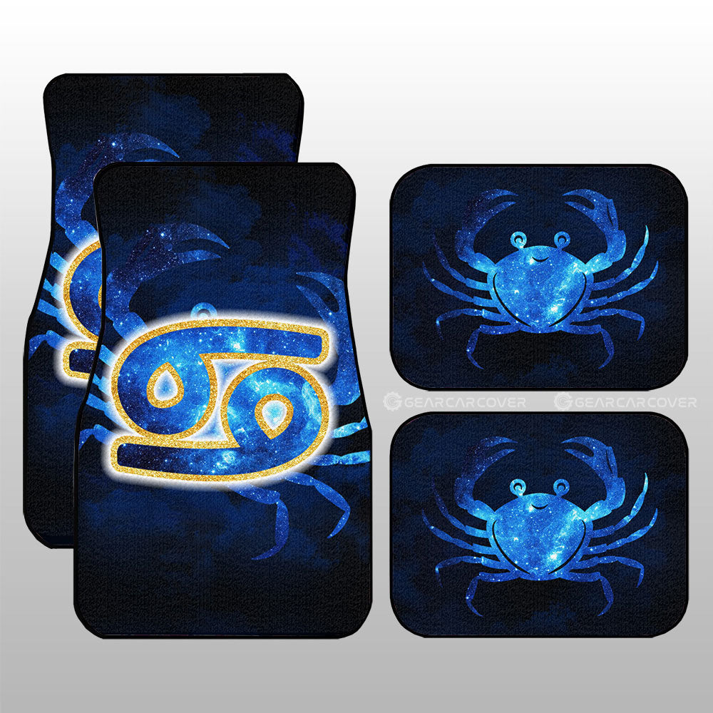 Cancer Car Floor Mats Custom Name Zodiac Car Accessories - Gearcarcover - 3