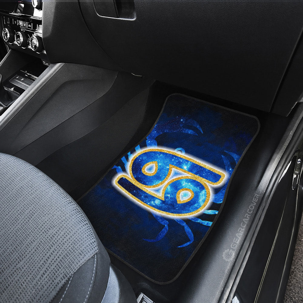 Cancer Car Floor Mats Custom Name Zodiac Car Accessories - Gearcarcover - 4