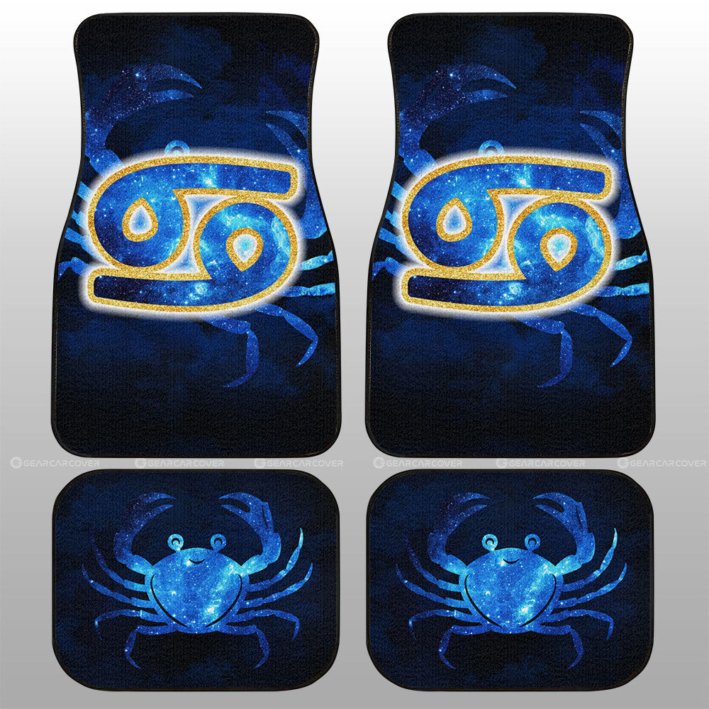 Cancer Car Floor Mats Custom Name Zodiac Car Accessories - Gearcarcover - 1