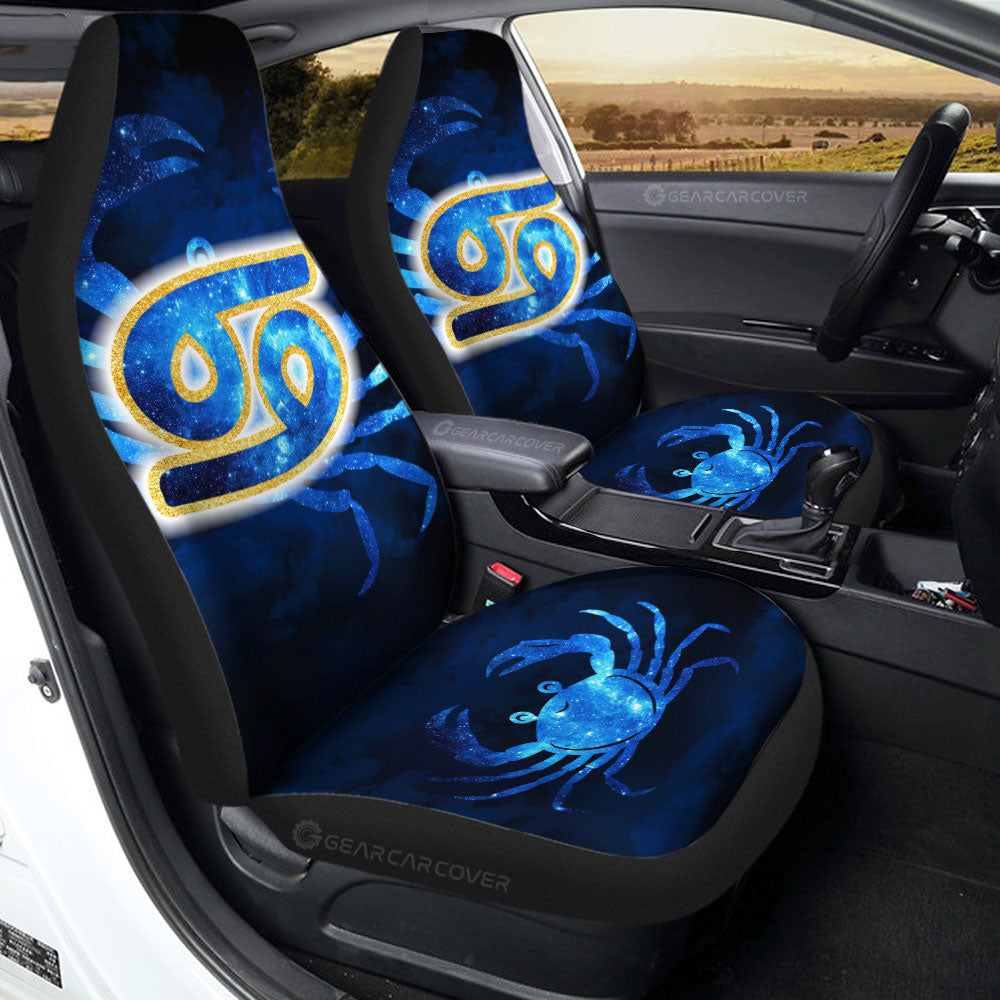 Cancer Car Seat Covers Custom Name Zodiac Car Accessories - Gearcarcover - 3