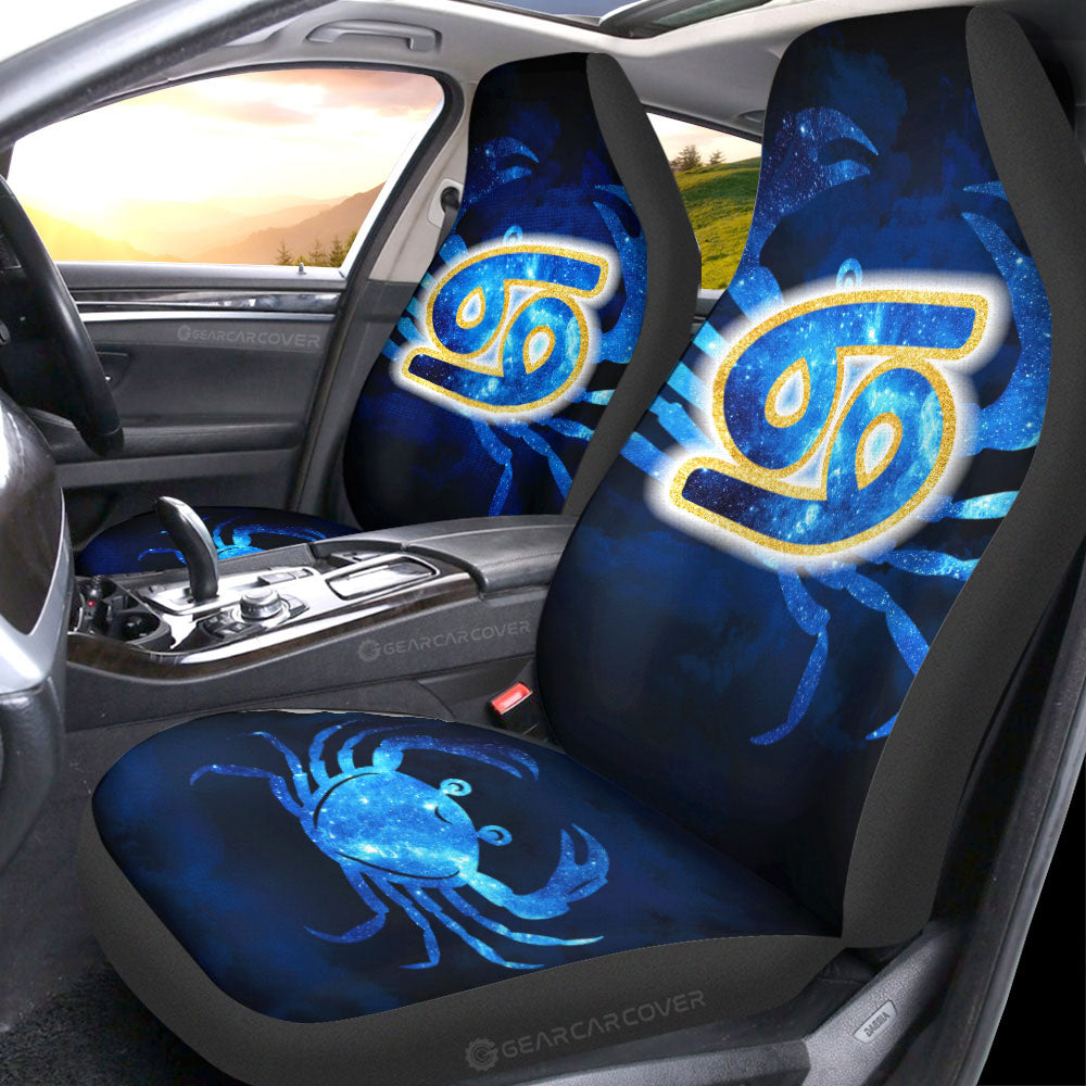 Cancer Car Seat Covers Custom Name Zodiac Car Accessories - Gearcarcover - 4
