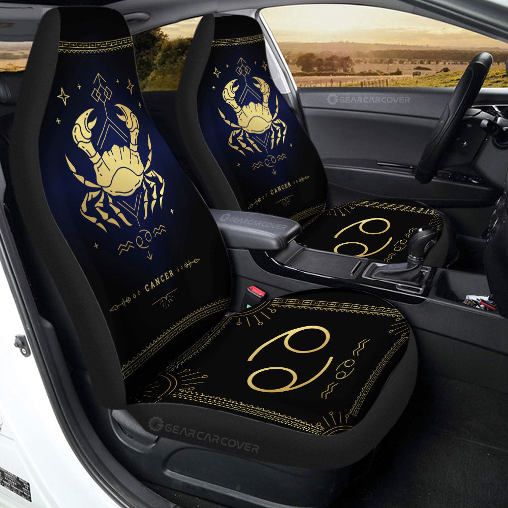 Cancer Car Seat Covers Custom Zodiac Car Accessories - Gearcarcover - 3