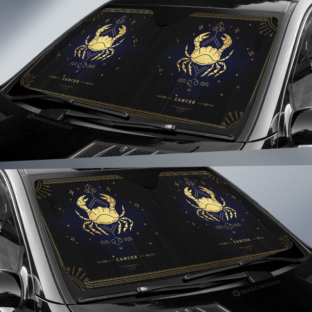 Cancer Car Sunshade Custom Zodiac Car Interior Accessories - Gearcarcover - 3