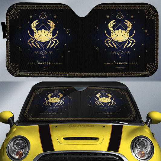 Cancer Car Sunshade Custom Zodiac Car Interior Accessories - Gearcarcover - 1