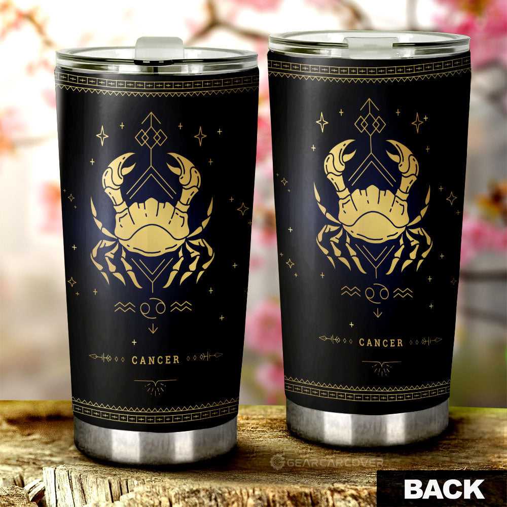 Cancer Tumbler Cup Custom Zodiac Car Interior Accessories - Gearcarcover - 3