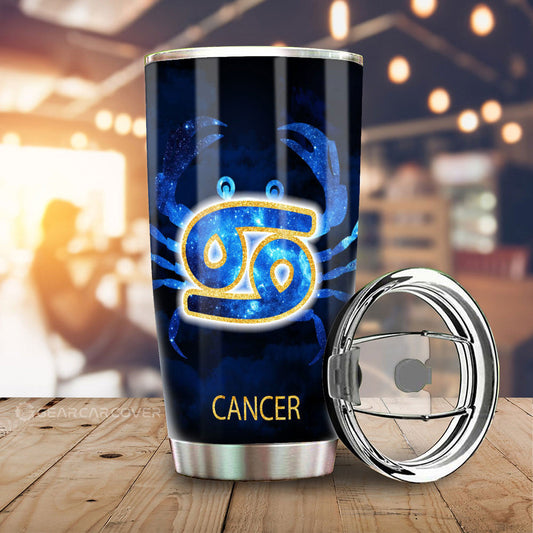 Cancer Tumbler Cup Custom Zodiac Car Interior Accessories - Gearcarcover - 1
