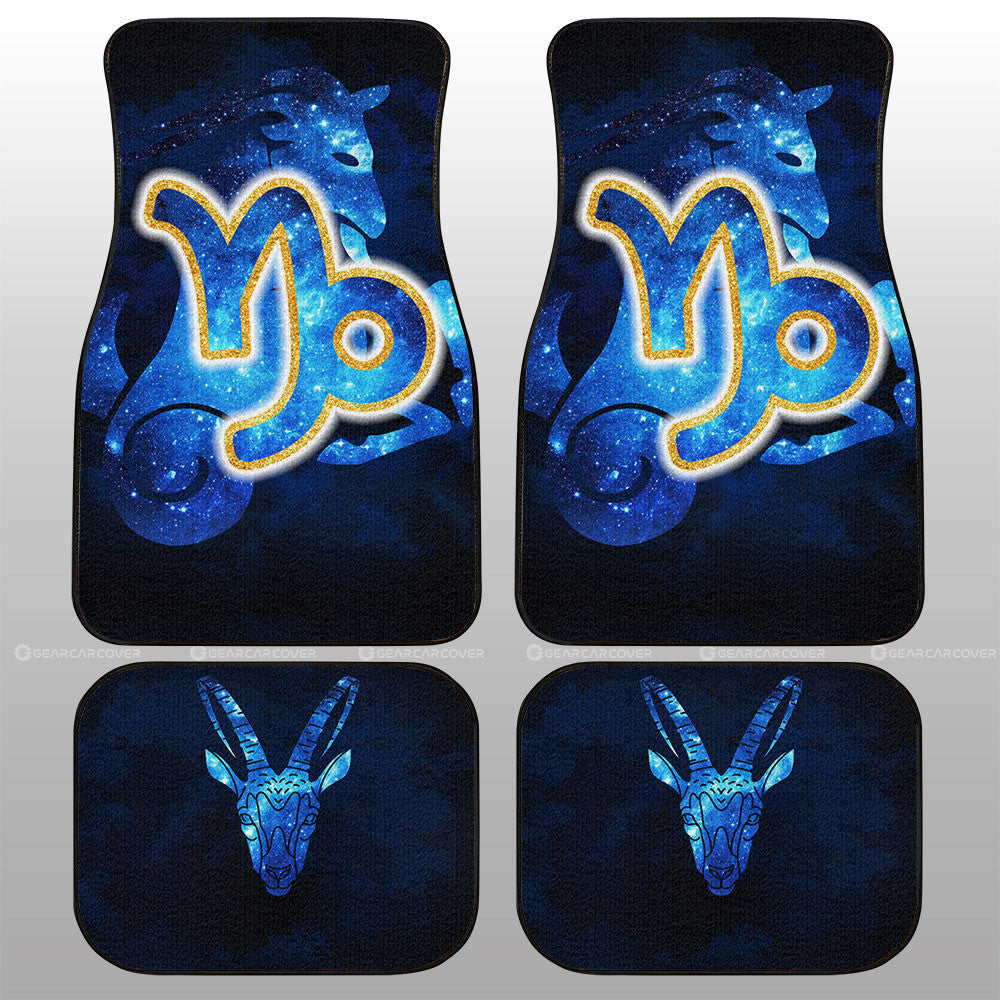 Capricorn Car Floor Mats Custom Name Zodiac Car Accessories - Gearcarcover - 1