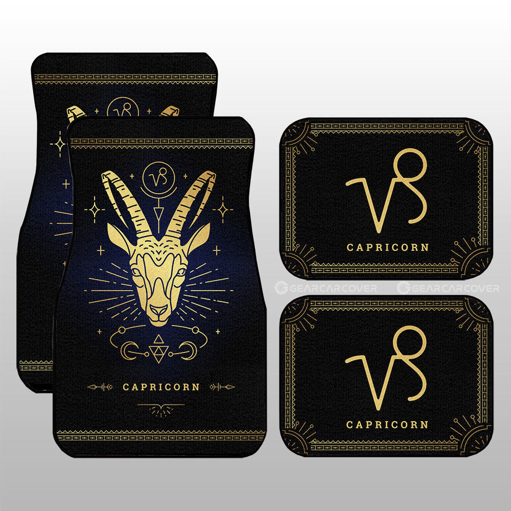 Capricorn Car Floor Mats Custom Zodiac Car Accessories - Gearcarcover - 3