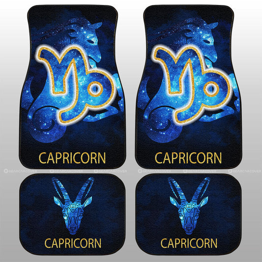 Capricorn Car Floor Mats Custom Zodiac Car Accessories - Gearcarcover - 1