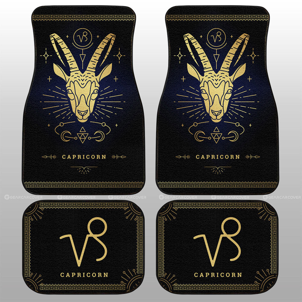 Capricorn Car Floor Mats Custom Zodiac Car Accessories - Gearcarcover - 1