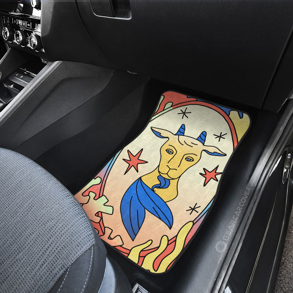 Capricorn Colorful Car Floor Mats Custom Zodiac Car Accessories - Gearcarcover - 4