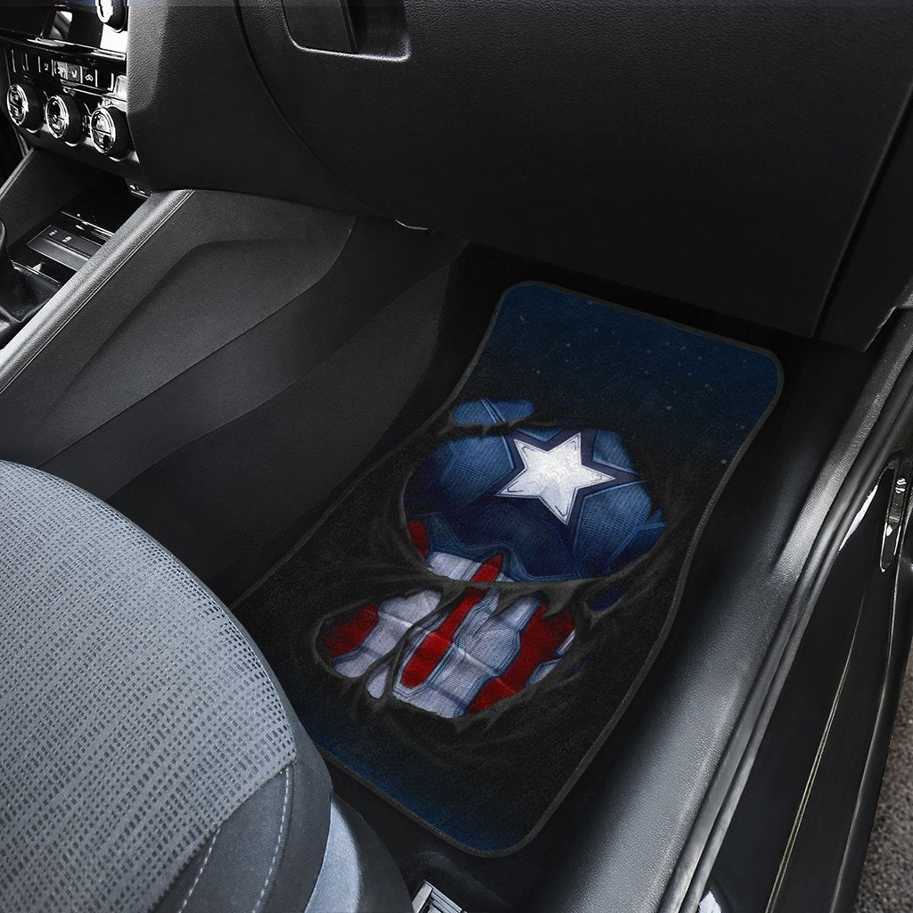 Captain America Car Floor Mats Custom Car Accessories - Gearcarcover - 3