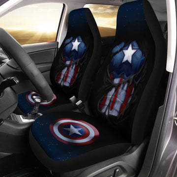 Captain America Car Seat Covers Custom Car Accessories - Gearcarcover - 1