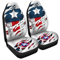 Captain America Car Seat Covers Custom Uniform Car Accessories - Gearcarcover - 3