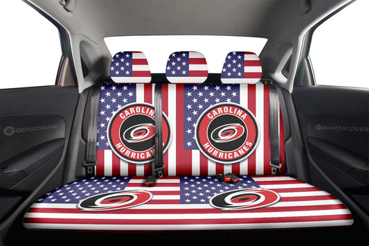 Carolina Hurricanes Car Back Seat Cover Custom Car Accessories - Gearcarcover - 2