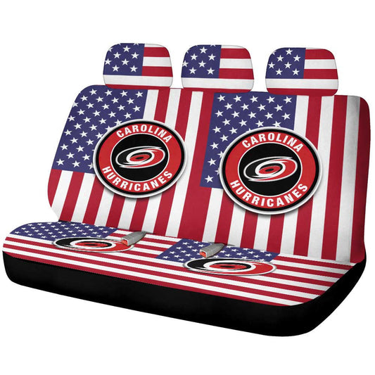 Carolina Hurricanes Car Back Seat Cover Custom Car Accessories - Gearcarcover - 1