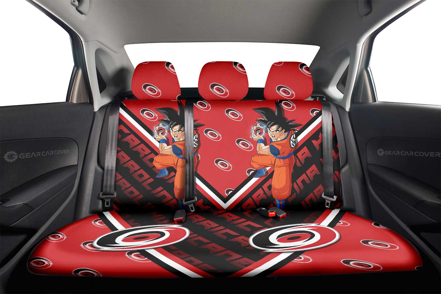 Carolina Hurricanes Car Back Seat Cover Custom Car Decorations For Fans - Gearcarcover - 2