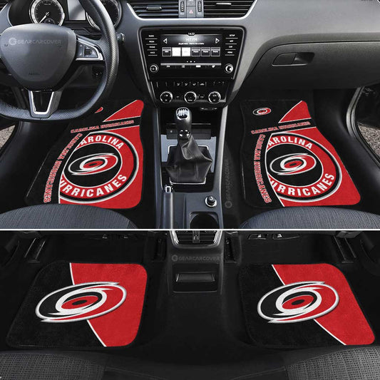 Carolina Hurricanes Car Floor Mats Custom Car Accessories For Fans - Gearcarcover - 2