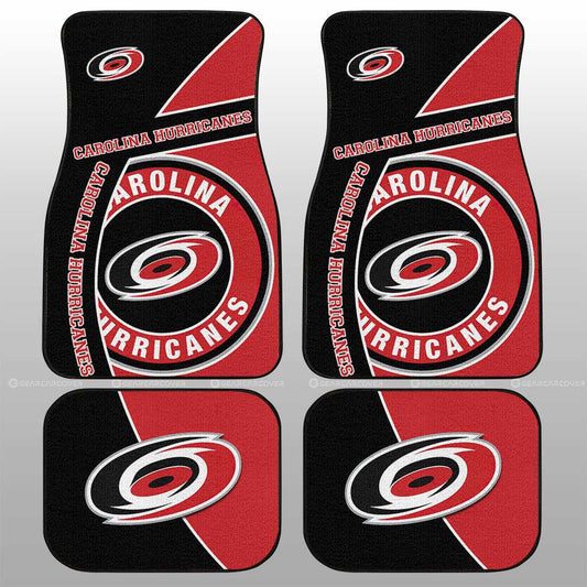 Carolina Hurricanes Car Floor Mats Custom Car Accessories For Fans - Gearcarcover - 1