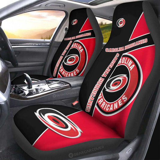 Carolina Hurricanes Car Seat Covers Custom Car Accessories For Fans - Gearcarcover - 2