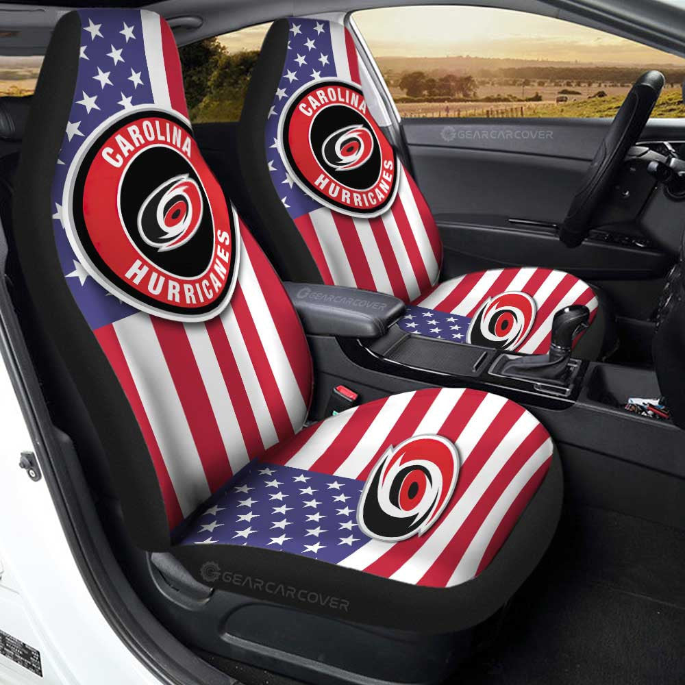 Carolina Hurricanes Car Seat Covers Custom Car Decor Accessories - Gearcarcover - 1