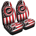Carolina Hurricanes Car Seat Covers Custom US Flag Style - Gearcarcover - 3