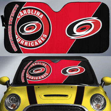 Carolina Hurricanes Car Sunshade Custom Car Accessories For Fans - Gearcarcover - 1