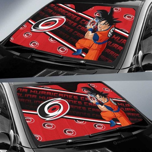 Carolina Hurricanes Car Sunshade Custom Car Decorations For Fans - Gearcarcover - 2