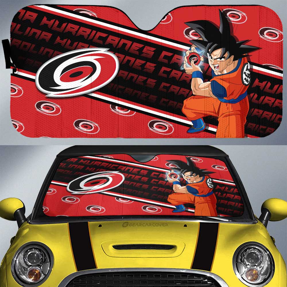 Carolina Hurricanes Car Sunshade Custom Car Decorations For Fans - Gearcarcover - 1